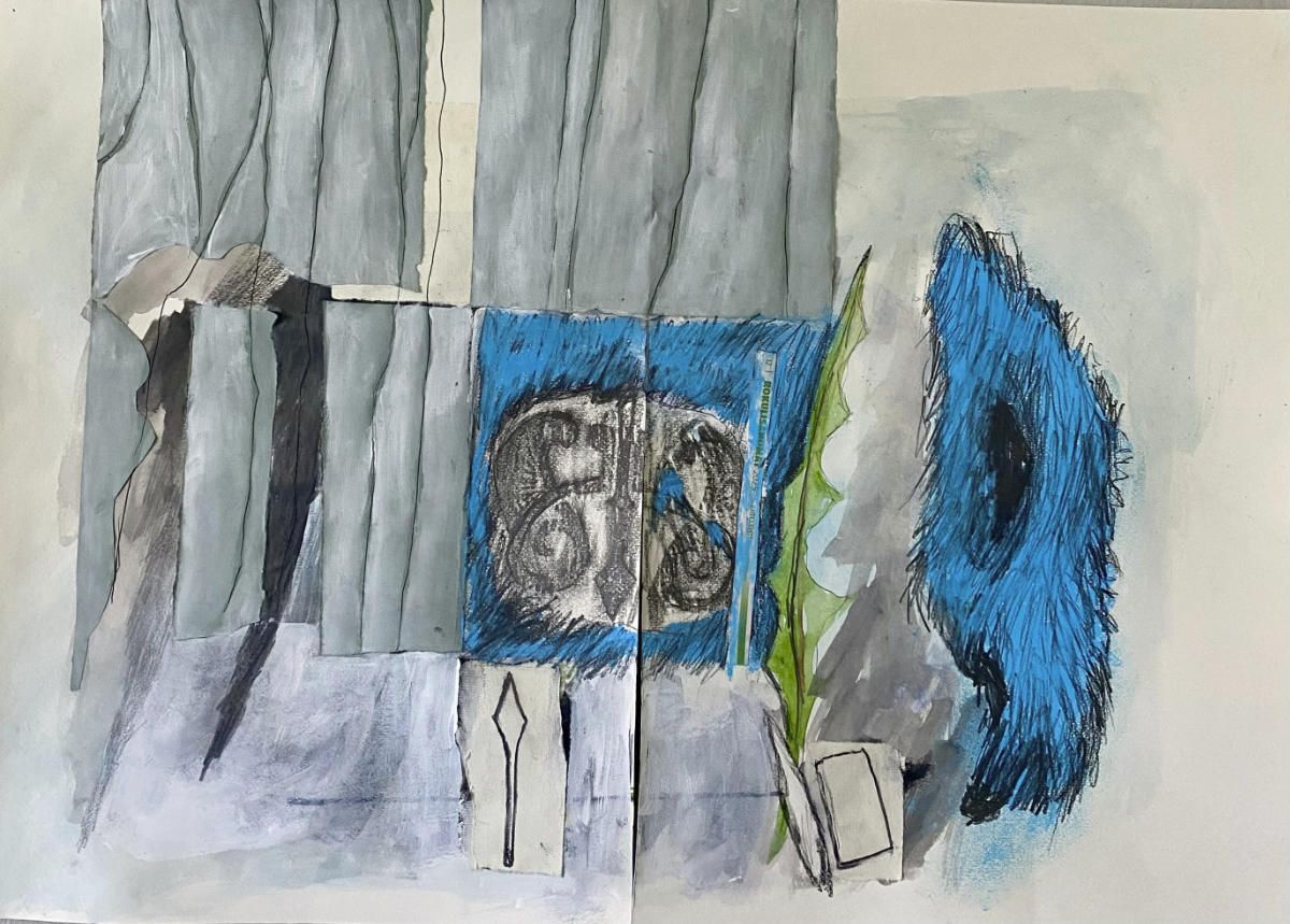 24_Brigitte-Heintze_Hogfors-4_Graphit-Collage-Oilstick_42x59cm_2025